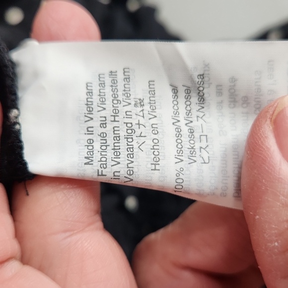 Madewell Black Ruffle Front Wrap Jumpsuit in Grid Dot - Picture 10 of 11